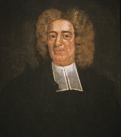 Cotton Mather (olja på duk) av School American