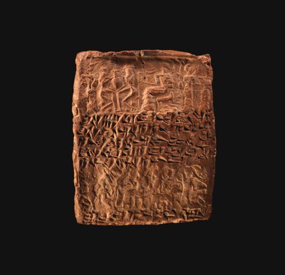 Tablettfodral med kilskrift imponerad med fyra cylindertätningar, c.1900–1800-talet f.Kr. (lera) av School Assyrian