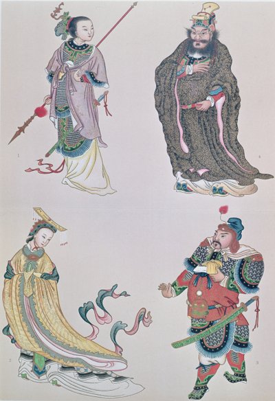 Hjältar och hjältinnor i kinesisk historia, inklusive kejsarinnan Wu av School Chinese
