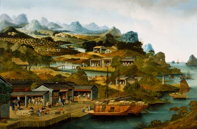 Teproduktion i Kina, Guangzhou, Kina av School Chinese