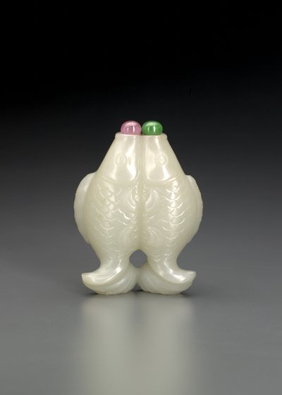 Tvilling fisksnusflaska av School Chinese