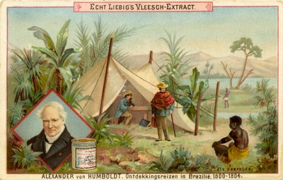 Alexander von Humboldts upptäcktsexpedition, Liebig-kort (tryck) av School Dutch