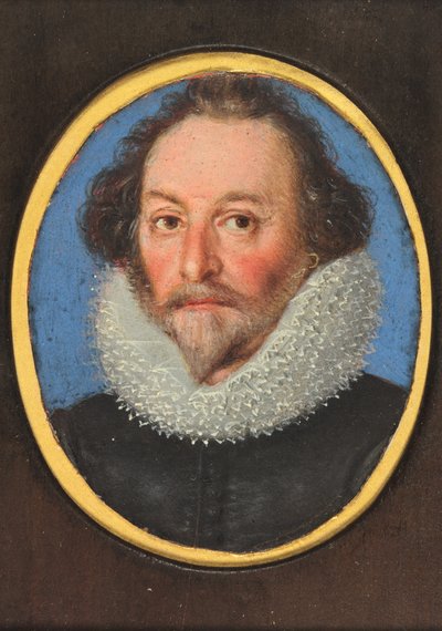 En gentleman som heter William Shakespeare (akvarell på veläng) av School English