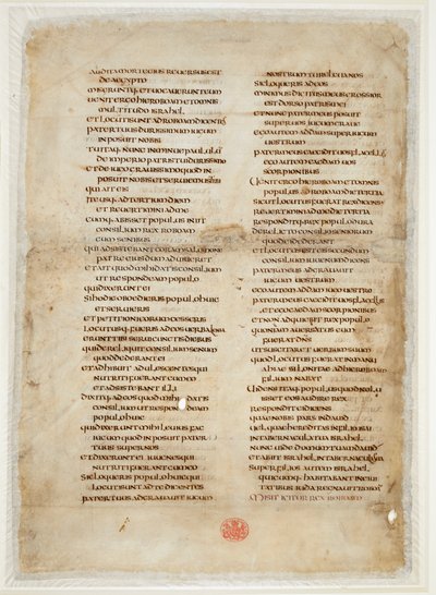 Bibelfragment från Kings Book (