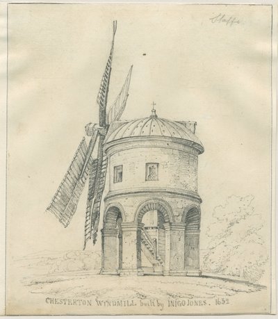 Chesterton - Windmill: blyertsteckning och [?1600-talet] (teckning) av School English