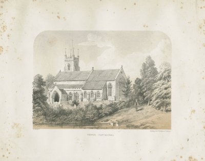 Colwich Church: tonad litografi av School English