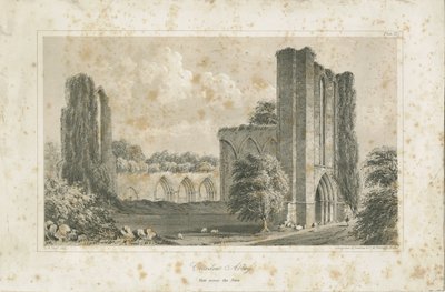 Croxden Abbey: litografi av School English