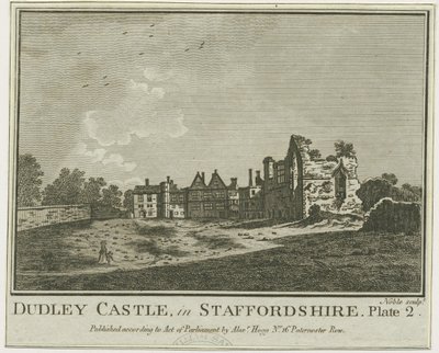 Dudley Castle - The Keep: gravyr i kopparplåt, [14 april 1775] (tryck) av School English