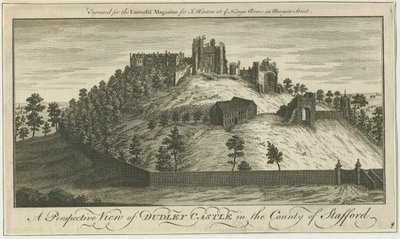 Dudley Castle: gravyr och [?1700-talet] (tryck) av School English