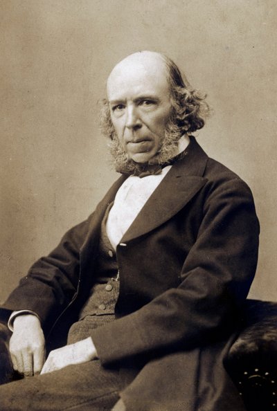Herbert Spencer, ca. 1890 (s/v foto) av School English