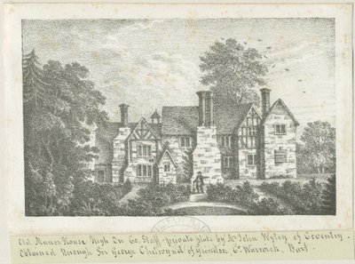 High Onn - Old Manor House: litografi och [?1800-talet] (tryck) av School English
