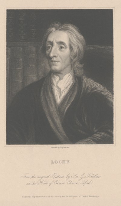 John Locke, graverad av J. Posselwhite (gravyr) av School English