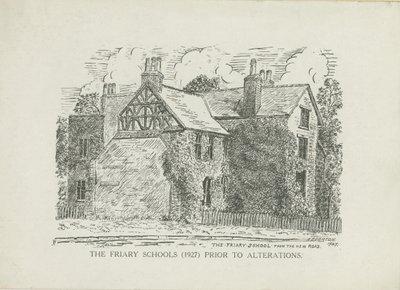 Lichfield - Friary Schools: linjegravyr av School English