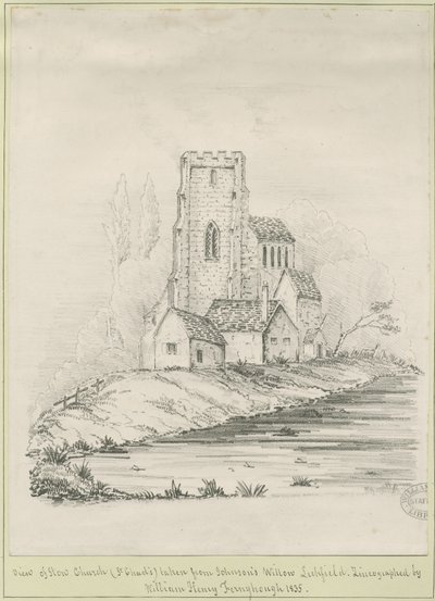 Lichfield - St. Tchads kyrka: zinkograferad av School English