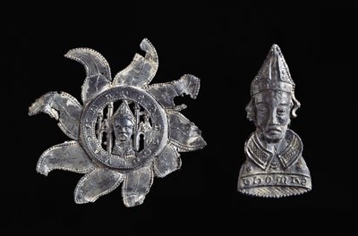 Pilgrimsmärken av Thomas Becket (kopparlegering) av School English