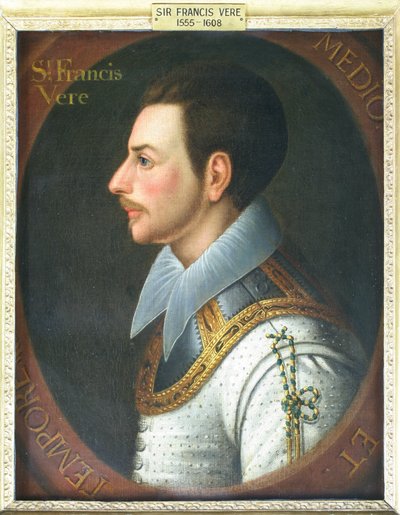Porträtt av Sir Francis Vere av School English