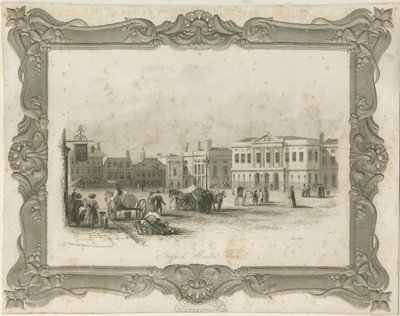 Stafford - Market Place: gravyr, nd [c 1841] (tryck) av School English