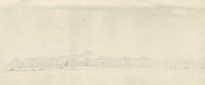 Stafford - View of Town: blyertsteckning, nd [?1800-talet] (teckning) av School English