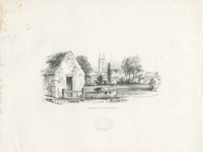 Tamworth: litografi (vinjeterad) av School English