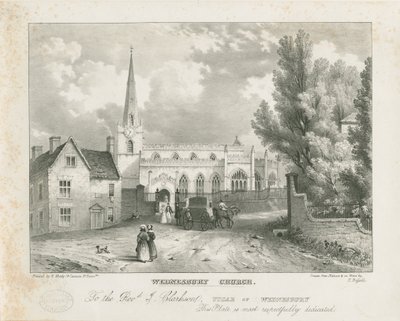 Wednesbury Church: litografi och [ (tryck) av School English