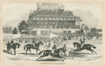 Wolverhampton - Grand Stand: träsnittsgravyr, nd [c 1844] (tryck) av School English