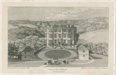 Wootton Lodge: litografi, nd [c 1839] (tryck) av School English