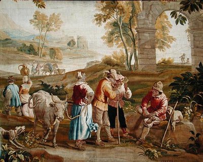 Country scen av School Flemish