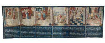 Mirakel av Our Lady of the Potterie (gobeläng) av School Flemish