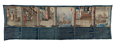 Mirakel av Our Lady of the Potterie (gobeläng) av School Flemish