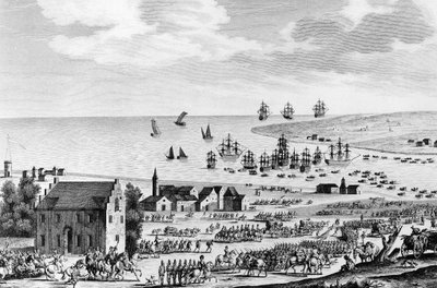 Evakuering av Holland av den ryska angloen och överlämnande av hertigen av York den 10:e dimman An VIII (1 november av School French
