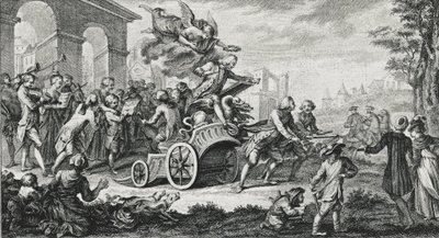 Le Triomphe av Jean-Philippe Rameau (Jean Philippe) (1683-1764) - engelsk kompositör, cembalist, organist och musikteoretiker av School French