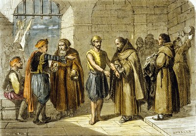 Miguel de Cervantes räddad av frälsningens fäder av School French