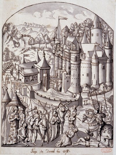 Belägringen av Derval (Bretagne) år 1375. av School French