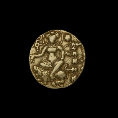 Gupta Coin, AD 375-415 (guld) av School Indian