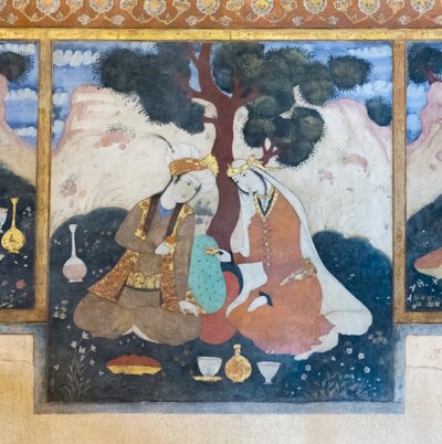 Färskt på Chehel Sotoun Palace, Esfahan, Iran av School Iranian