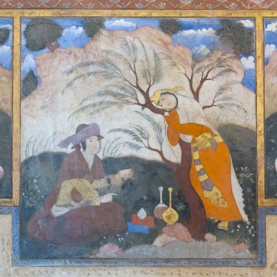 Färskt på Chehel Sotoun Palace, Esfahan, Iran av School Iranian