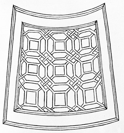 Labyrint av "Hypnerotomachia Polyphili" eller "Poliphilas dröm" av dominikanen Francesco Colonna (1453 - 1538). Den första upplagan går tillbaka till 1499. Illustrationer av Alde Manuce (Aldo Manuzio). av School Italian