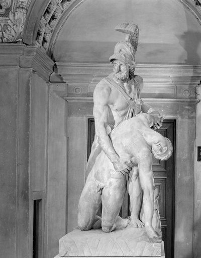 Menelaos som stöder Patroklos kropp, kopia av ett grekiskt original (marmor) av School Italian