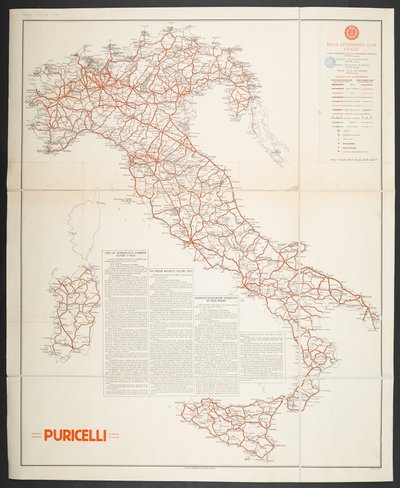 Vägkarta över Italien, 