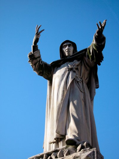 Staty av Jerome Savonarola (Girolamo Savonarola av School Italian