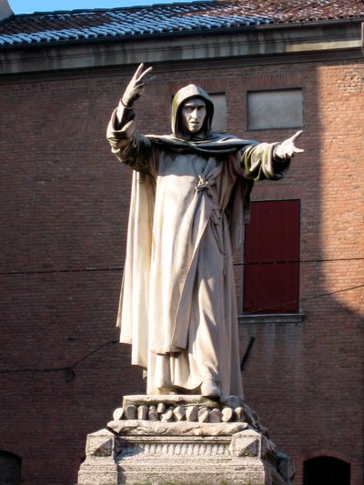 Staty av Jerome Savonarola (Girolamo Savonarola av School Italian