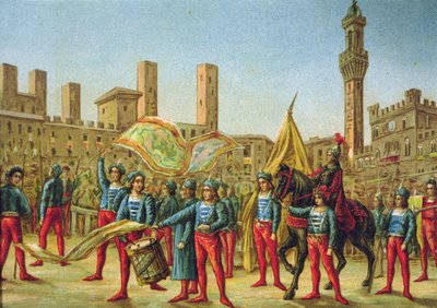 Palio av Siena av School Italian
