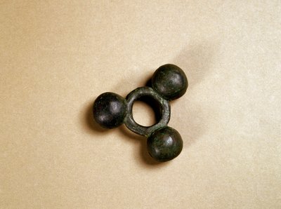 Bronsprydnad för häststick, Kofun-perioden (250-538) av Japanese School