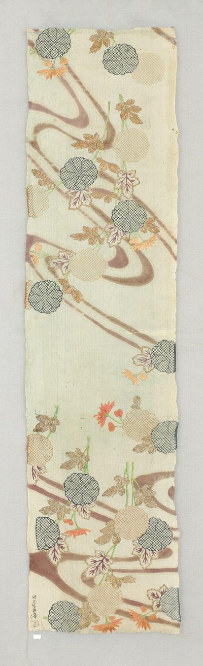 Kimonofragment (tyg) av Japanese School