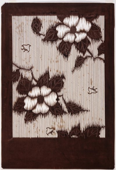 Stencil: Hibiscus Och Sparrow av School Japanese
