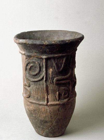 Terrakottaburk från Chiba, Jomon-perioden 1200-1100-talet f.Kr av Japanese School