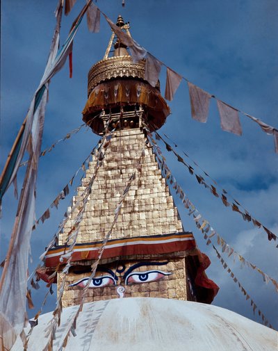 Den buddhistiska stupan, 800-talet av School Nepalese