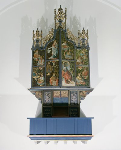 Målad orgel av School Netherlandish