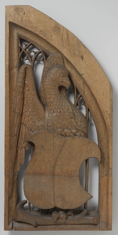 Panel från ett orgelhus, ca. 1510-20 (ek med spår av polykrom) av School Netherlandish