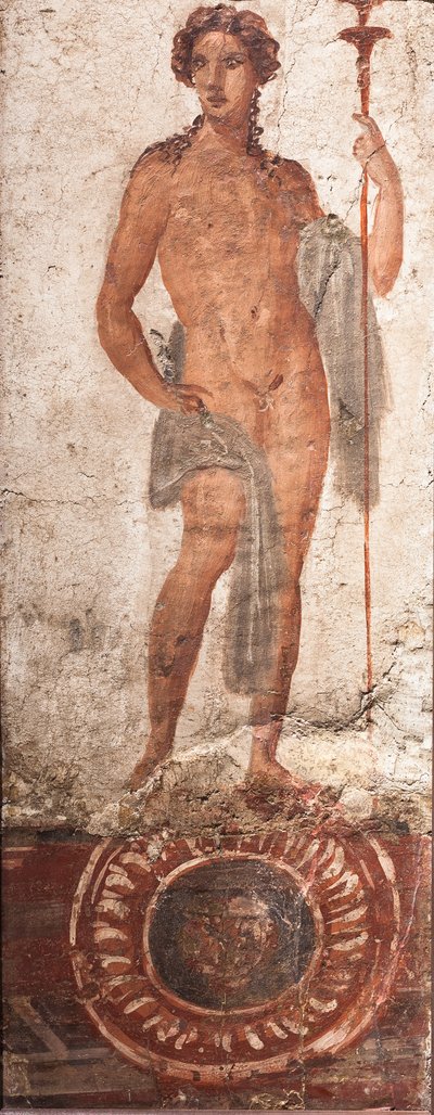 Manlig kröningsfigur, Herculaneum av School Roman